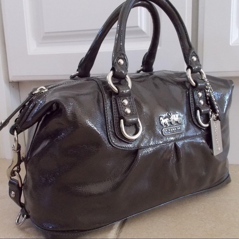 Coach Madison Leather Sabrina in Black